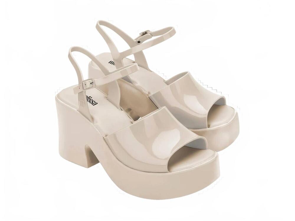NEW MELISSA women's lina heels in beige